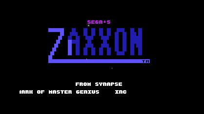 Zaxxon v3 Title Screen